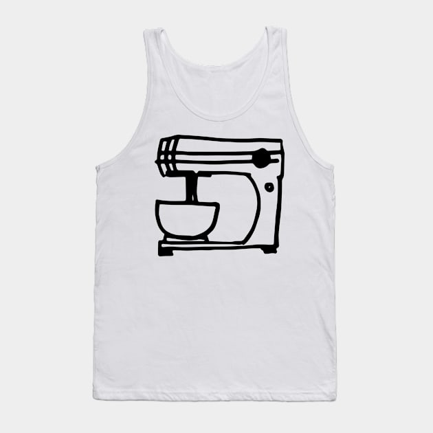 Hand Drawn Mixer Tank Top by SWON Design